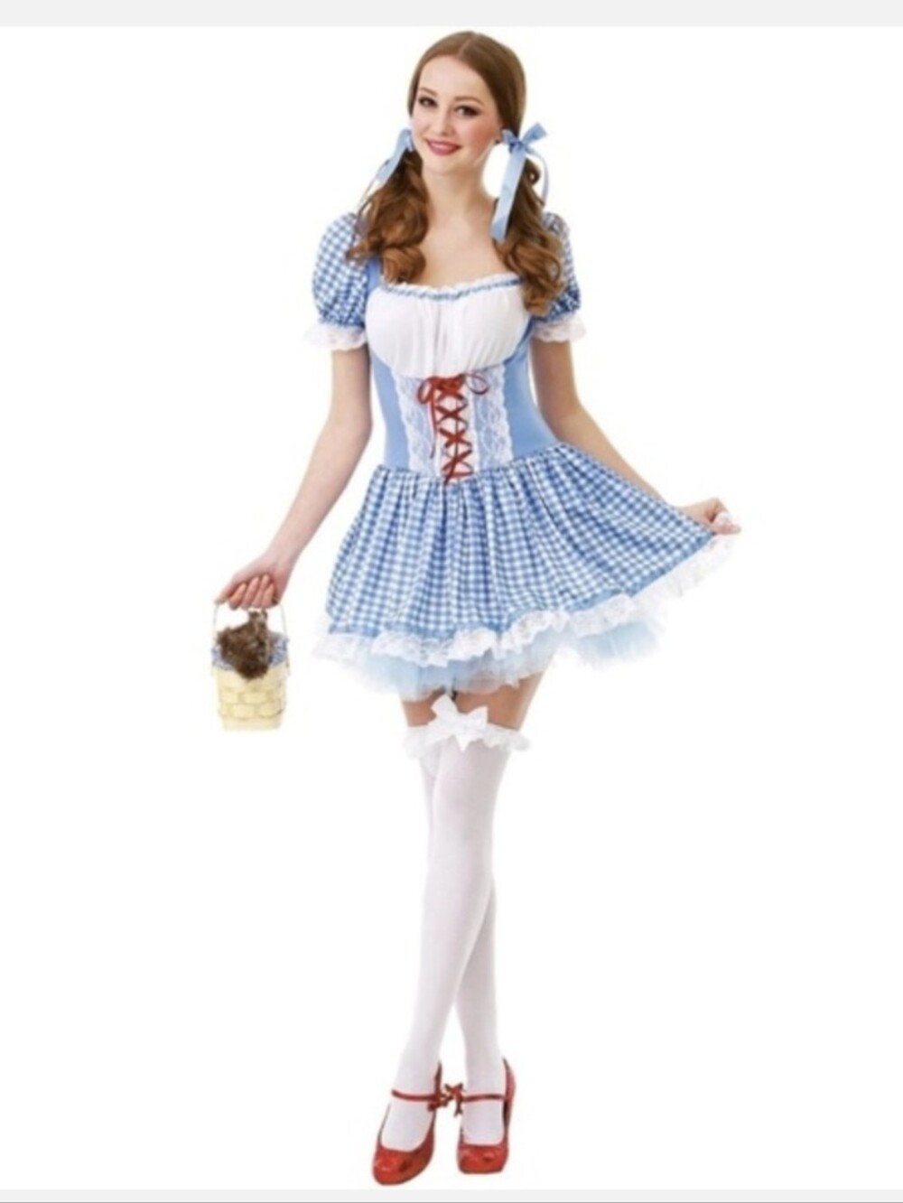 Kansas Belle Dorothy Costume Blue Gingham Dress Wizard Of Oz | Small